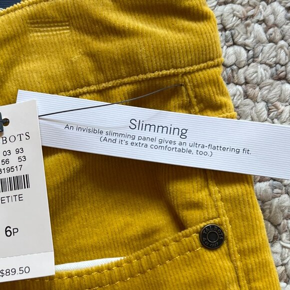 TALBOTS - Flawless High Waist Straight Leg Corduroy Pant -- NEW with Tag - Picture 9 of 13